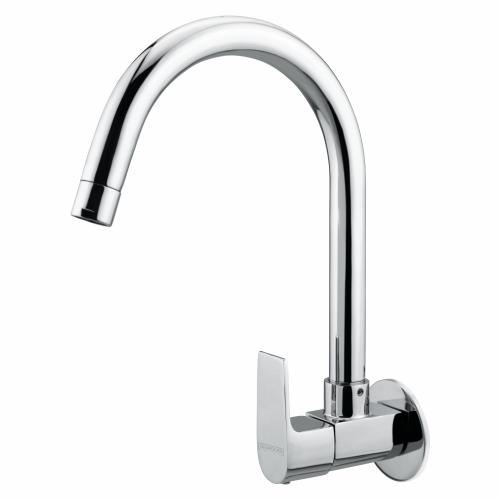 Sink Cock Swinging Spout With Wall Flange Chrome